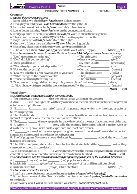 Đề kiểm tra năng lực môn Tiếng Anh Lớp 8 - Đề số 37